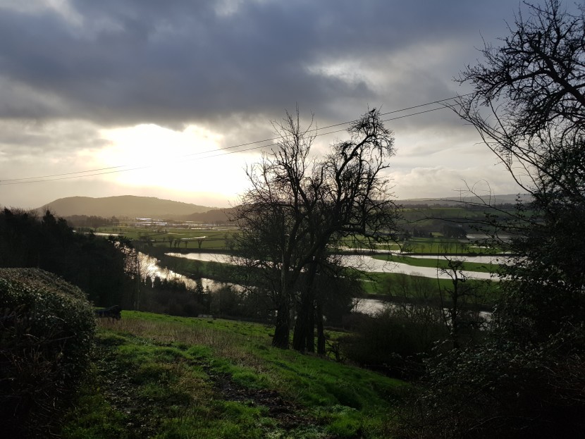 The Wye at Whitney after Storm Dennis